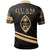 Guam Polo Shirt In My Heart Style Gold Polynesian Patterns - Polynesian Pride
