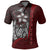 Samoa Custom Polo Shirt Red Turtle with Hook - Polynesian Pride