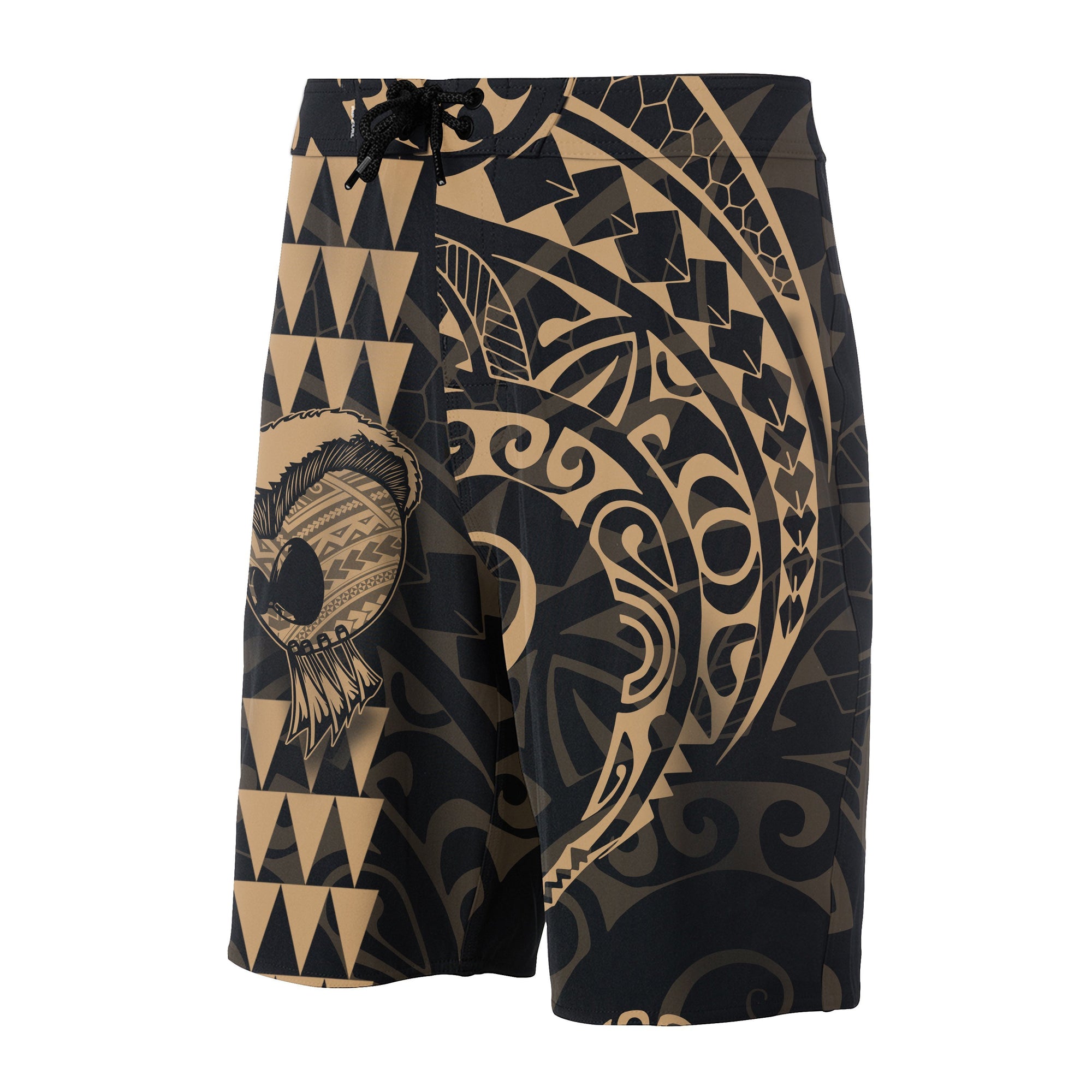 Hawaii Polynesian Warrior Board Shorts Gold V.2 Men Gold - Polynesian Pride