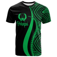 Pohnpei T Shirt Green Micronesian Tentacle Tribal Pattern Unisex Green - Polynesian Pride