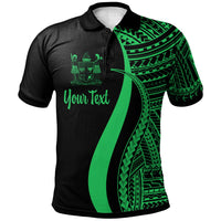 Fiji Custom Polo Shirt Green Polynesian Tentacle Tribal Pattern Crest Unisex Green - Polynesian Pride