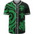 Fiji Baseball Shirt - Green Tentacle Turtle Unisex Green - Polynesian Pride