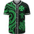 Wallis and Futuna Baseball Shirt - Green Tentacle Turtle Unisex Green - Polynesian Pride