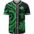 Papua New Guinea Baseball Shirt - Green Tentacle Turtle Unisex Green - Polynesian Pride