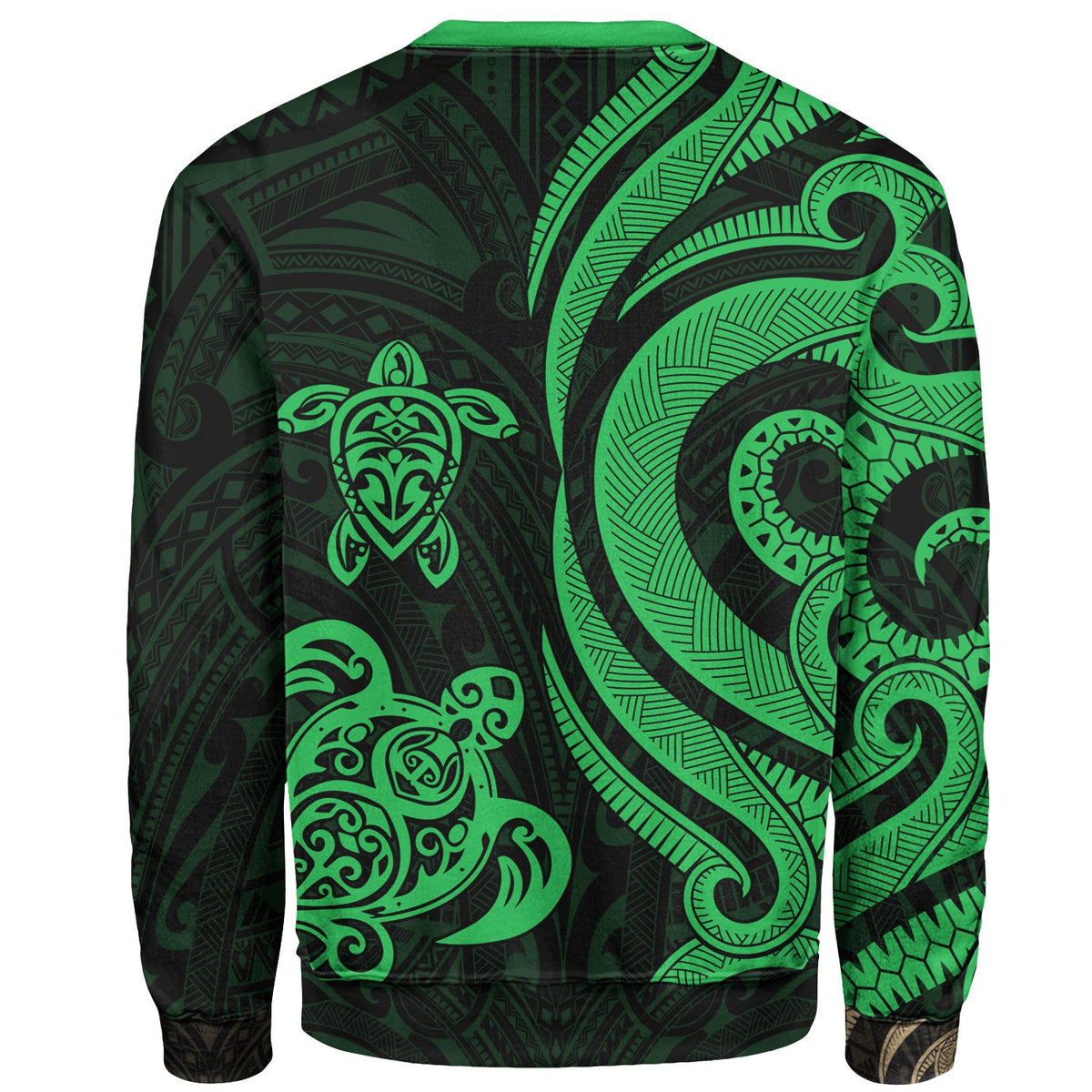 Fiji Sweater - Green Tentacle Turtle - Polynesian Pride
