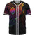 Guam Baseball Shirt - Butterfly Polynesian Style Unisex Black - Polynesian Pride