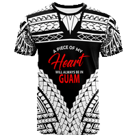 GuamT Shirt A Piece of My Heart Unisex White - Polynesian Pride