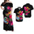 Guam Polynesian Hibiscus Matching Dress and Hawaiian Shirt LT12 Blue - Polynesian Pride