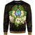 Guam Sweatshirt - Polynesian Gold Patterns Collection Unisex Black - Polynesian Pride