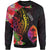 Guam Sweatshirt - Tropical Hippie Style Unisex Black - Polynesian Pride
