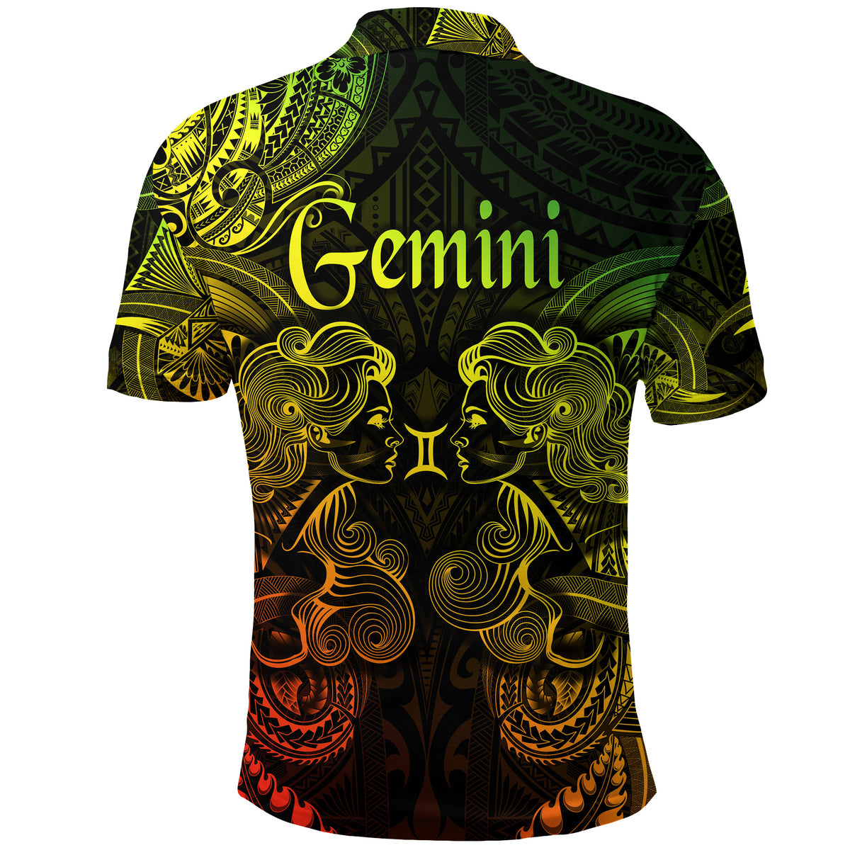 Gemini Zodiac Polynesian Polo Shirt Unique Style Reggae LT8 - Polynesian Pride