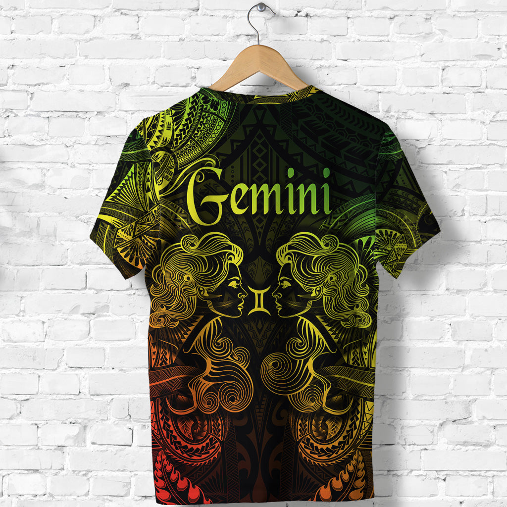 Gemini Zodiac Polynesian T Shirt Unique Style Reggae LT8 - Polynesian Pride
