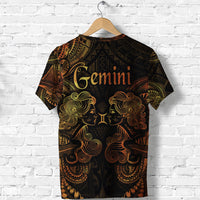 Gemini Zodiac Polynesian T Shirt Unique Style Gold LT8 - Polynesian Pride