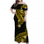 Hawaii Matching Dress and Hawaiian Shirt Gold Polynesian Line Style LT9 - Polynesian Pride