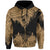 Hawaii Polynesian Hoodie Zip Warrior Ikaika Benjamin Style Gold - Polynesian Pride