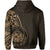 Hawaii Polynesian Hoodie Gold Emboss Style - Polynesian Pride