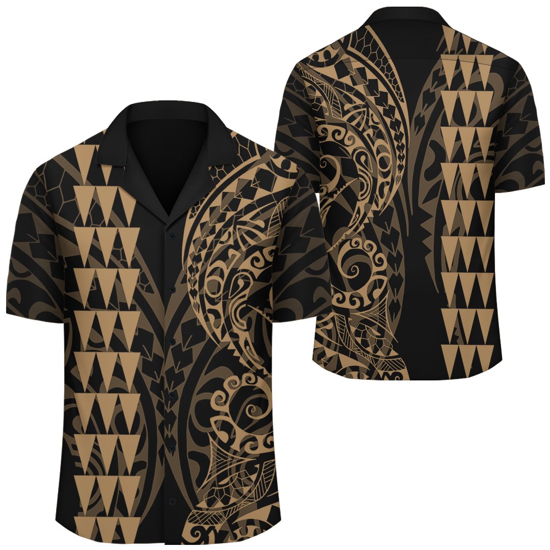 Kakau Polynesian Tribal Hawaiian Shirt Unisex Beige - Polynesian Pride