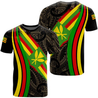 Hawaii Polynesian Unisex Kanaka Flag T Shirt Ten Style - Polynesian Pride