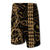 Hawaii Kakau Polynesian Kanaka Board Shorts - Gold - Snapy Style - Polynesian Pride