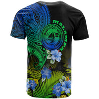 Vanuatu Malampa Province T Shirt Hibiscus Tribal Polynesian Tattoo Ver Gradient LT9 - Polynesian Pride