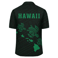 Kakau Polynesian Three Turtles Map Hawaii Shirt - Green - Polynesian Pride