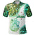 New Zealand Maori Polo Shirt Aotearoa Manaia Green Paua Shell Heare Ra LT9 Adult Green - Polynesian Pride