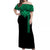 Hawaii Polynesian Tribal Off Shoulder Dress Green - LT12 Long Dress Green - Polynesian Pride