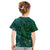 Tuvalu Custom T Shirt Polynesian Phoenix Bird, Fairytales Bird Green - Polynesian Pride