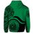Hawaii Coat of Arms Zip Hoodie Waveshape Style Green - Polynesian Pride