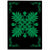 Hawaiian Quilt Maui Plant And Hibiscus Pattern Area Rug - Green Black - AH Green - Polynesian Pride