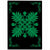 Hawaiian Quilt Maui Plant And Hibiscus Pattern Area Rug - Green Black - AH Green - Polynesian Pride