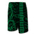 Hawaii Kakau Polynesian Kanaka Board Shorts - Green - Snapy Style - Polynesian Pride