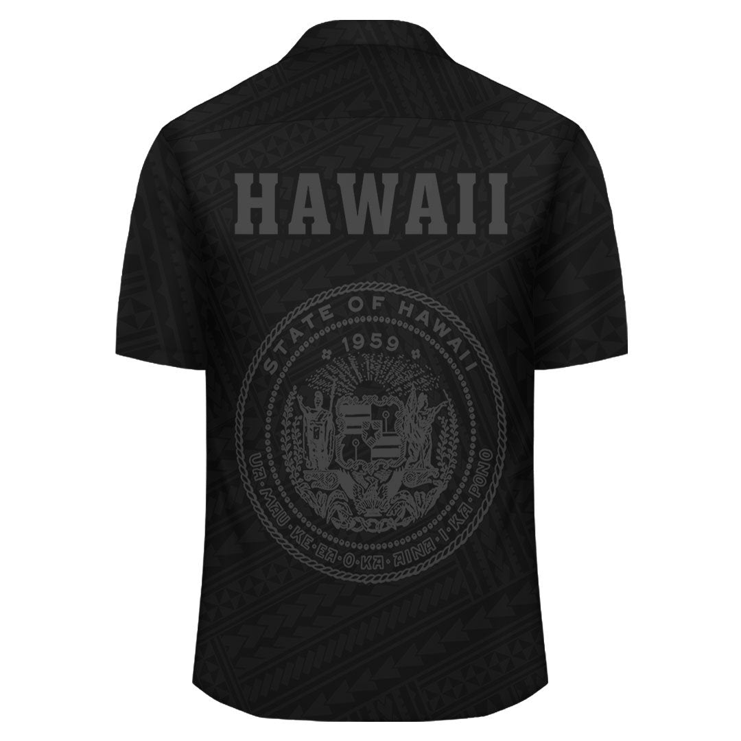 Kakau Polynesian Coat Of Arms Hawaii Shirt - Grey - Polynesian Pride
