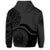 Hawaii Coat of Arms Zip Hoodie Waveshape Style Grey - Polynesian Pride