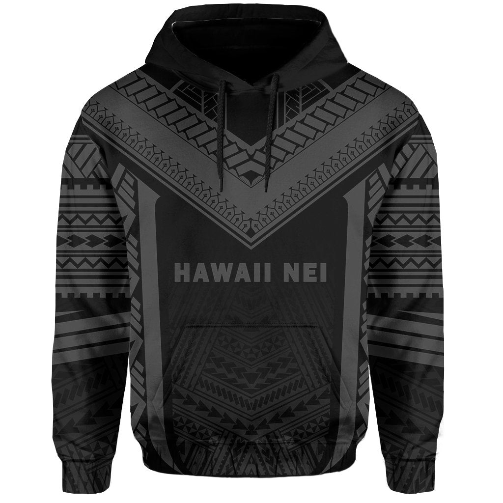 Hawaii Kanaka Polynesian Hoodie Active Grey - Polynesian Pride