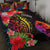 Guam Quilt Bed Set - Tropical Hippie Style Black - Polynesian Pride