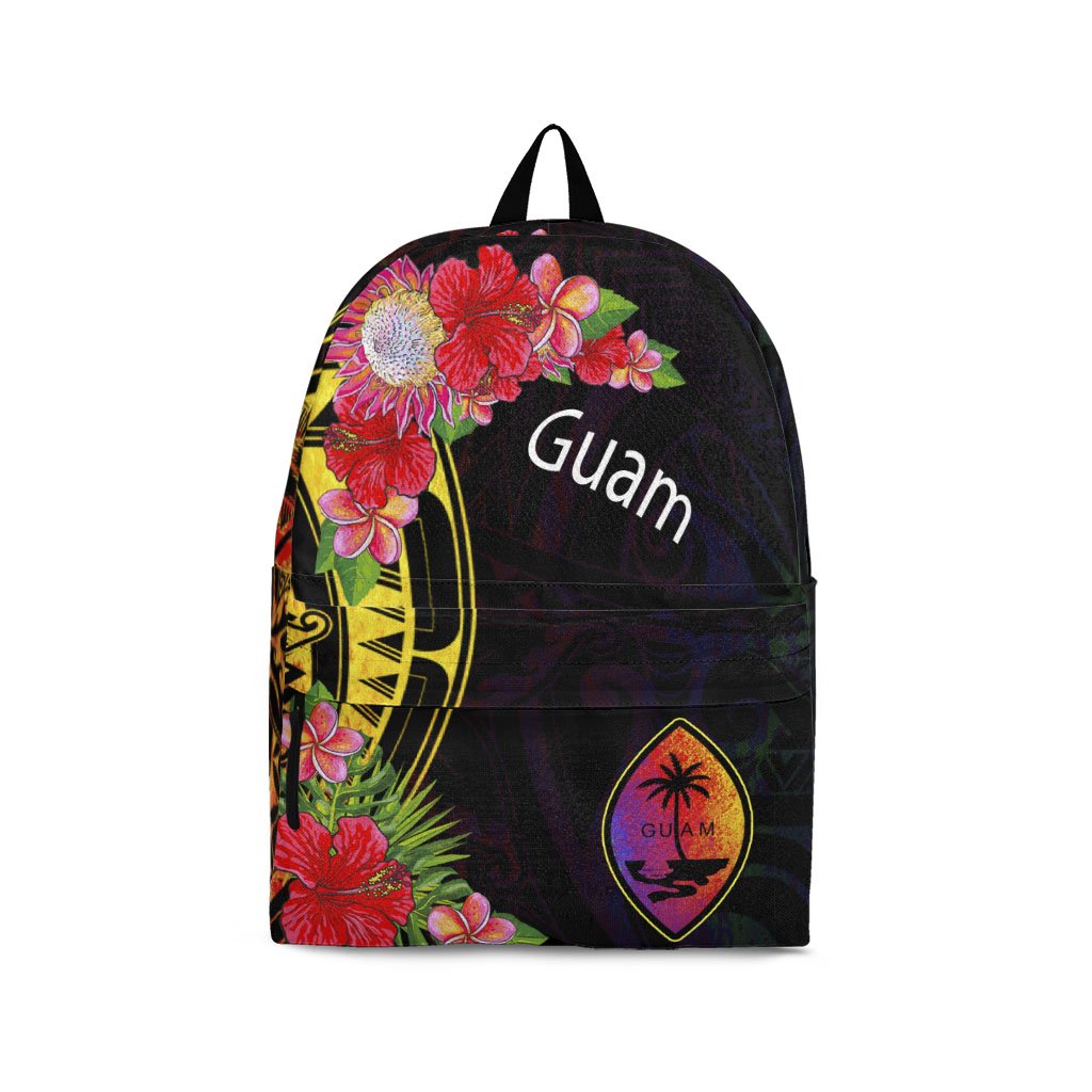 Guam Backpack - Tropical Hippie Style Black - Polynesian Pride