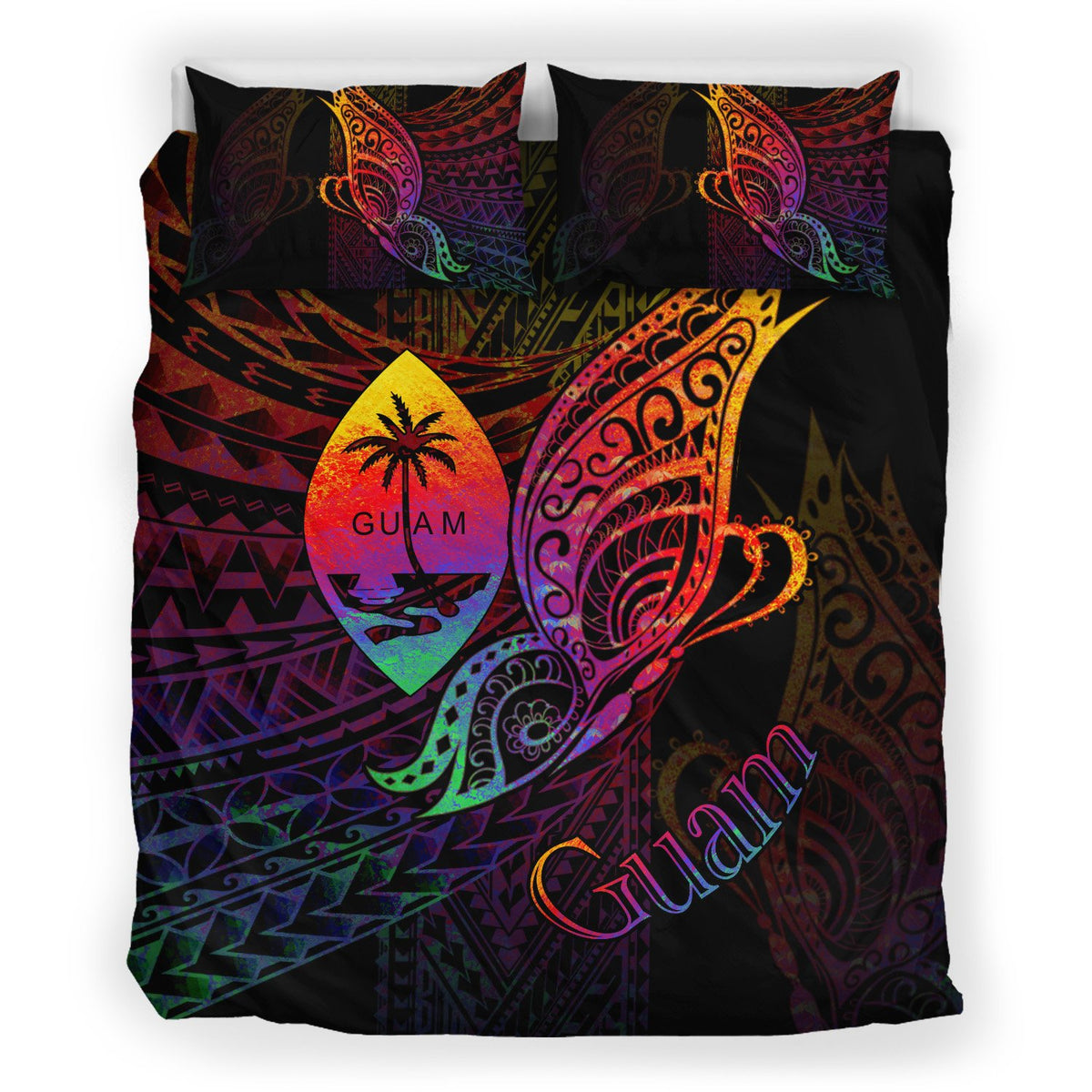 Guam Bedding Set - Butterfly Polynesian Style - Polynesian Pride