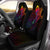 Guam Car Seat Cover - Butterfly Polynesian Style Universal Fit Black - Polynesian Pride