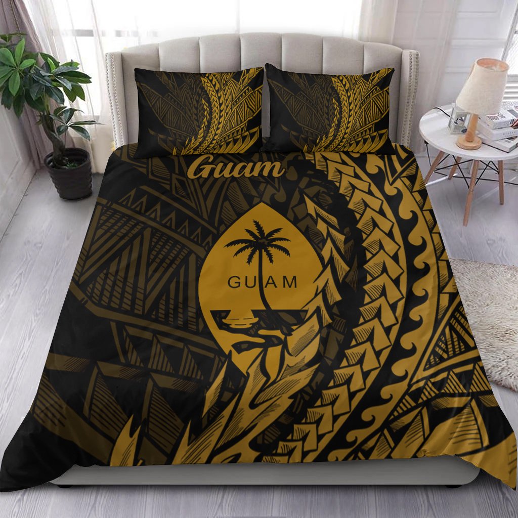 Guam Bedding Set - Wings Style Black - Polynesian Pride