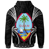 Guam Zip up Hoodie Blood Runs Through My Veins Style Black - Polynesian Pride