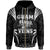 Guam Zip up Hoodie Blood Runs Through My Veins Style Black Unisex Black - Polynesian Pride