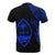 Guam T Shirt Micronesian Pattern Blue Flash Style - Polynesian Pride