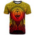Guam T Shirt Circle Pattern Yellow Unisex Yellow - Polynesian Pride