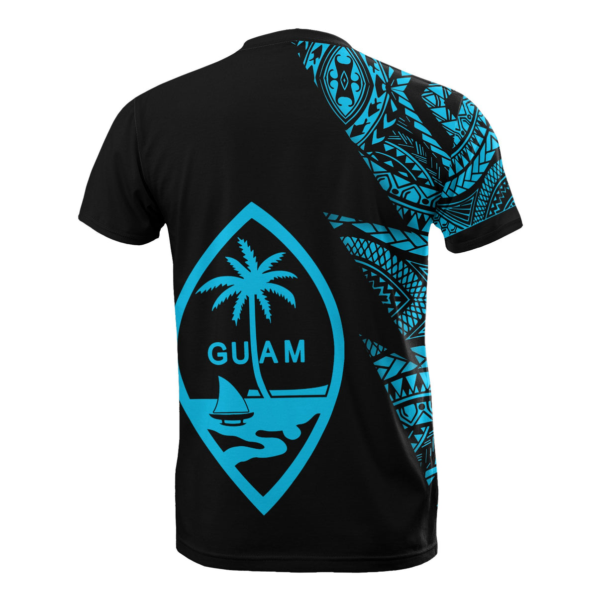 Guam Custom T Shirt Micronesian Pattern Neon Style - Polynesian Pride
