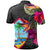 Guam Polo Shirt Hibiscus Polynesian Pattern - Polynesian Pride