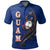 Guam Polo Shirt Turtle Waving Unisex Blue - Polynesian Pride