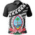 Guam Polo Shirt Polynesian Pattern Black With Hibiscus Unisex Black - Polynesian Pride