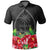 Guam Polynesian Polo Black Hibiscus Unisex Black - Polynesian Pride