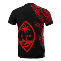 Guam Custom T Shirt Micronesian Pattern Red Style - Polynesian Pride